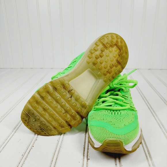 Nike Air Max 2015 Gs Voltage Green Lace Up Running Shoes H548 - Picture 8 of 10